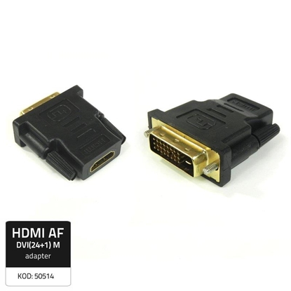 Picture of Adapter AV Qoltec HDMI - DVI-D czarny (50514)