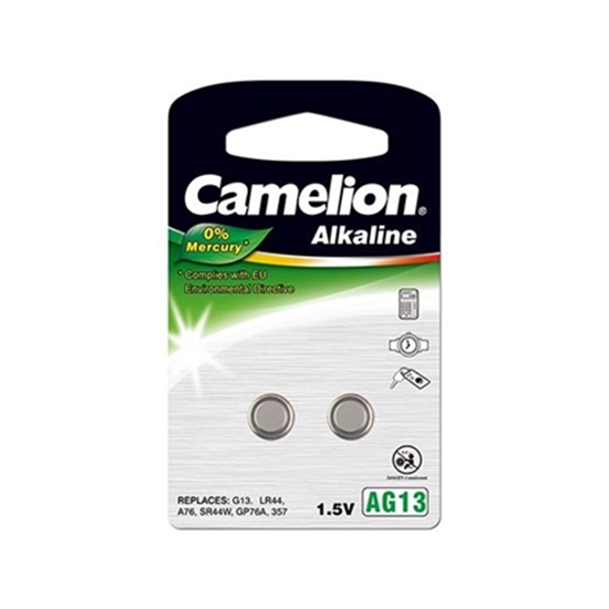 Picture of Camelion AG13/LR44/357, Alkaline Buttoncell, 2 pc(s)