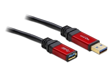Picture of Delock Cable USB 3.0-A Extension male  female 1 m  Premium