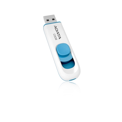 Attēls no ADATA 16GB C008 16GB USB 2.0 Type-A Blue,White USB flash drive