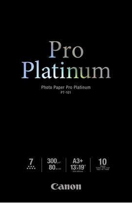 Attēls no Canon PT-101 A 3+, 10 sheet Photo Paper Pro Platinum   300 g