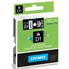 Picture of Dymo D1 12mm White/Black labels 45021