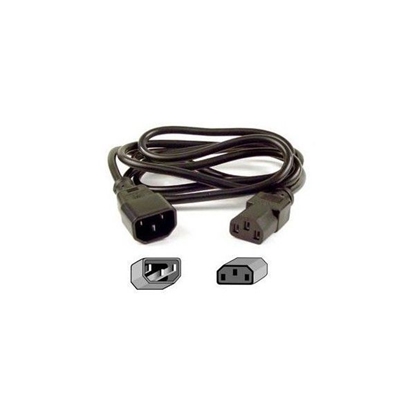 Attēls no Eaton 1010081 power cable Black 1.7 m C14 coupler Power plug type F