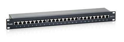 Изображение Equip 24-Port Cat.6 Shielded Patch Panel, Black