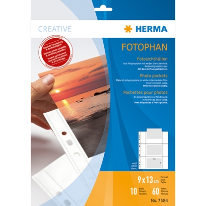 Picture of Herma fotophan  9x13 horiz. 10 Sheets                   7584