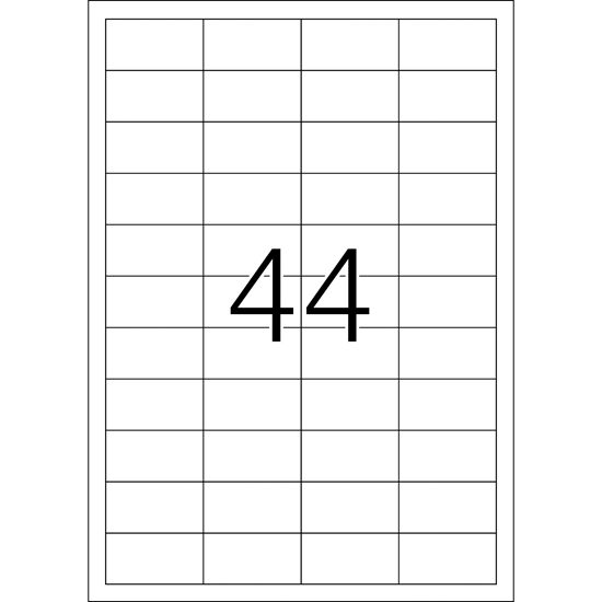Picture of Herma Labels 48,3x25,4 25 Sh. DIN A4 1100 pcs   5051