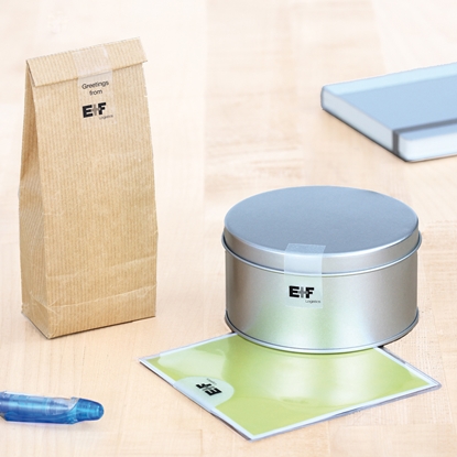 Изображение HERMA Sea labels A4 Ø 40 mm round transparent extra strong adhesion film matt 600 pcs.