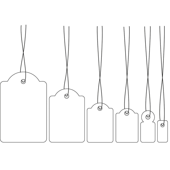 Изображение HERMA Strung marking tags 15x24 mm with red string 1000 pcs.