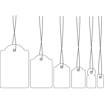 Picture of HERMA Strung marking tags 32x50 mm with white string 1000 St