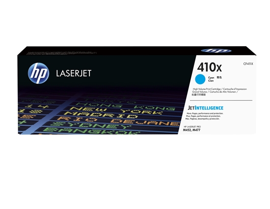 Picture of HP Toner CF 411 X cyan No. 410 X