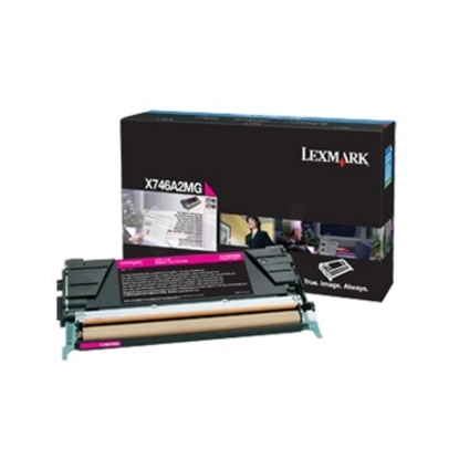 Picture of Lexmark X746A3 M toner cartridge 1 pc(s) Original Magenta