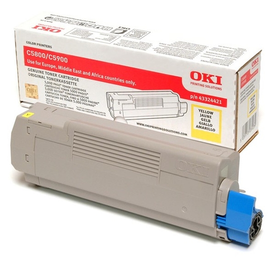 Picture of OKI 43324421 toner cartridge Original Yellow 1 pc(s)