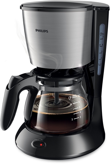 Изображение Philips Daily Collection Coffee maker HD7435/20 With glass jug Black & metal