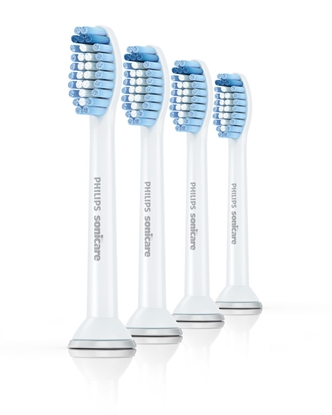Attēls no Philips Sonicare Sensitive HX6054/07 toothbrush head 4 pc(s) White