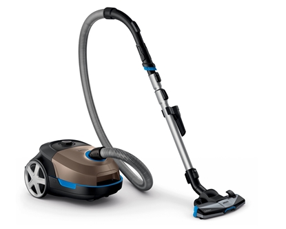 Изображение Philips PowerGo Vacuum cleaner with bag FC8577/09 bronze, AirflowMax, TriActive+