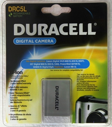 Picture of Duracell Li-Ion Akku 820 mAh for Canon NB-5L