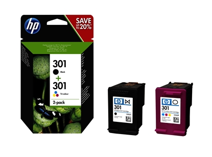 Attēls no HP 301 Combo Pack Black/Color