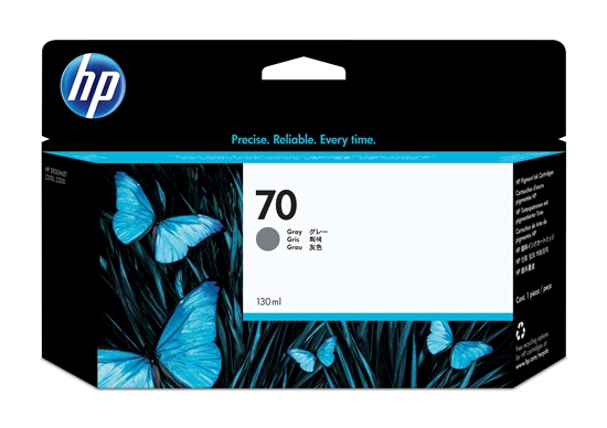 Picture of HP C 9450 A ink cartridge grey Vivera               No. 70