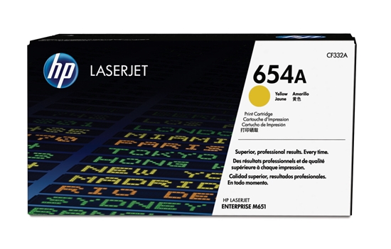 Изображение HP 654A Yellow Original LaserJet Toner Cartridge