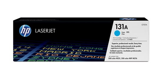 Изображение HP 131A Cyan Toner Cartridge, 1800 pages, for HP LaserJet Pro 200 M276n, M276nw