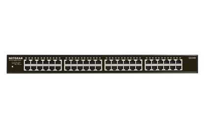 Picture of Netgear GS348 Unmanaged Gigabit Ethernet (10/100/1000) 1U Black