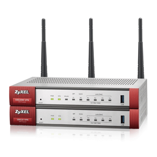 Picture of Zyxel USG20W-VPN-EU0101F wireless router Gigabit Ethernet Dual-band (2.4 GHz / 5 GHz) Grey, Red