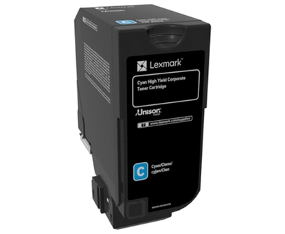 Attēls no Lexmark 74C2HCE toner cartridge 1 pc(s) Original Cyan