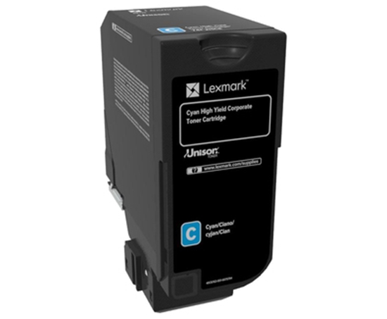 Picture of Lexmark 74C2HCE toner cartridge 1 pc(s) Original Cyan