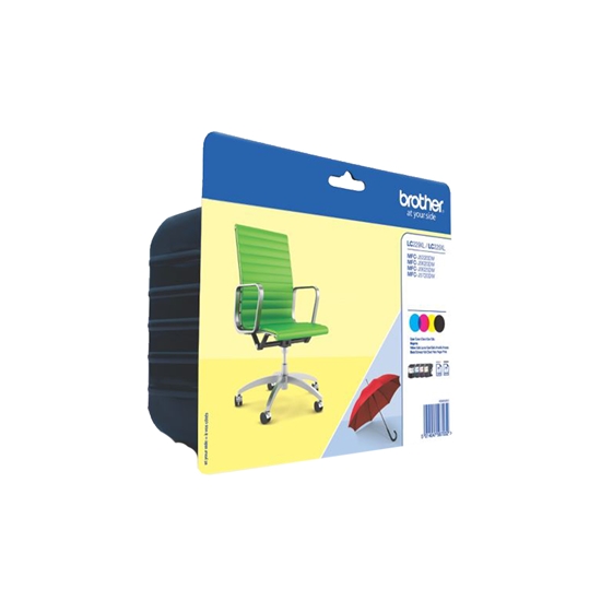 Изображение Brother LC-229XLVALBP ink cartridge 4 pc(s) Original Black, Cyan, Magenta, Yellow