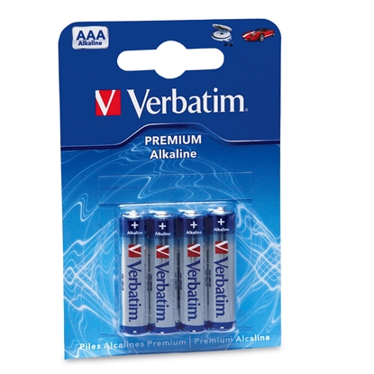 Picture of 1x4 Verbatim Alkaline Battery Micro AAA LR 03