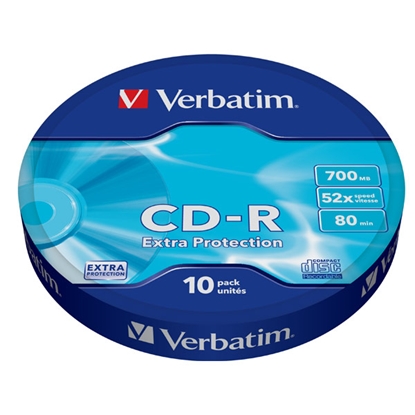 Изображение Verbatim CD-R 52X 700MB 10PK OPS Wrap EP 10 pc(s)