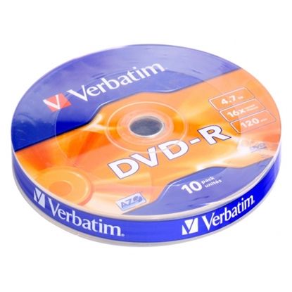 Attēls no Verbatim DVD-R Matt Silver 16x 4.7 GB 10 pc(s)
