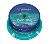 Изображение 1x25 Verbatim DVD-RW 4,7GB 4x Speed, matt silver