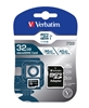 Изображение Verbatim microSDHC Pro      32GB Class 10 UHS-I incl Adapter