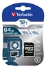Picture of Verbatim microSDXC Pro      64GB Class 10 UHS-I incl Adapter