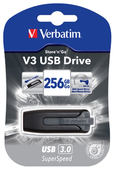 Изображение Verbatim Store n Go V3     256GB USB 3.0 grey               49168