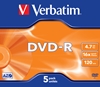 Picture of 1x5 Verbatim DVD-R 4,7GB 16x Speed, Jewel Case