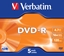 Picture of 1x5 Verbatim DVD-R 4,7GB 16x Speed, Jewel Case