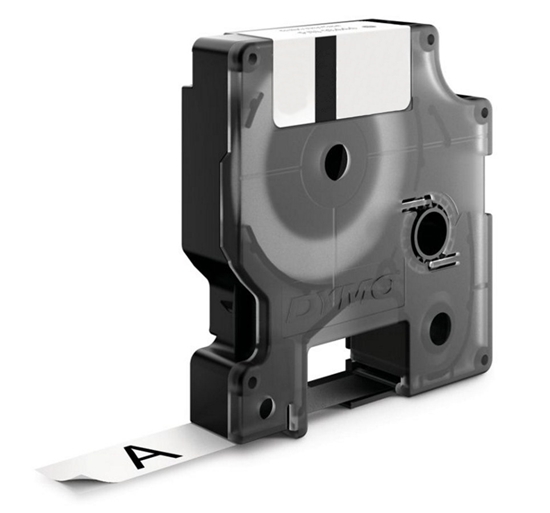 Picture of Dymo D1 6mm Black/White labels 43613