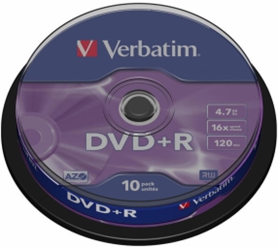 Picture of Matricas DVD+R AZO Verbatim 4.7GB 16x 10 Pack Spindle