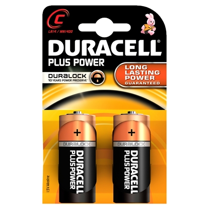 Изображение Baterija Duracell C Alkaline 2pack