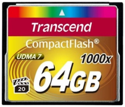 Изображение Transcend Compact Flash 64GB 1000x