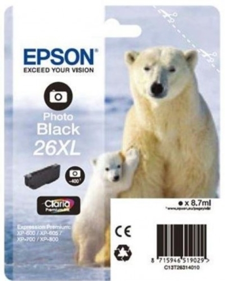 Изображение Epson ink cartridge XL photo black Claria Premium      T 2631