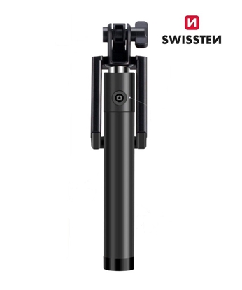 Attēls no Swissten Wired Selfie Stick Black