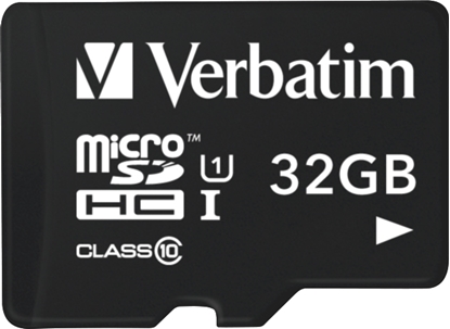 Picture of Verbatim Tablet U1 microSDHC Card with USB Reader 32GB