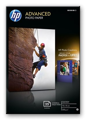 Изображение HP Advanced Glossy Photo Paper 10x15 cm, 25 sheet, 250 g Q8691A