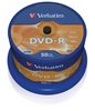 Picture of 1x50 Verbatim DVD-R 4,7GB 16x Speed, matt silver