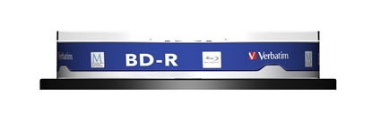Attēls no 1x10 Verbatim M-Disc BD-R BluRay 25GB 4x Speed Cakebox printable
