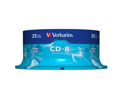 Picture of 1x25 Verbatim CD-R 80 / 700MB 52x Speed Extra Protection