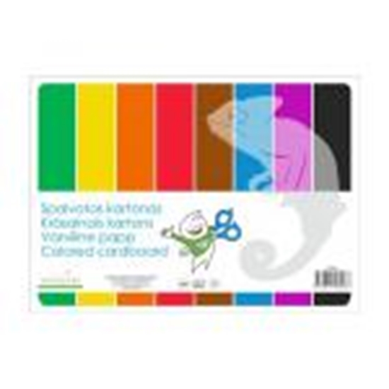 Picture of Krāsains kartons A4,  8 krāsas,  vienpusējs,  SMLT